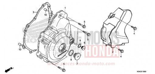 COPERCHIO CARTER MOTORE SINISTRO CBF300NAJ di 2018